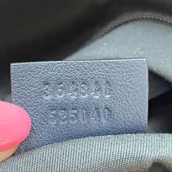 Gucci Sukey Large Canvas Leather Trim Large Satchel Handbag Purse Authentic - Picture 11 of 14